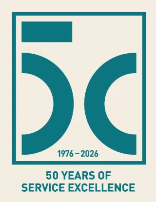 50 years of service excellence, 1976–2026